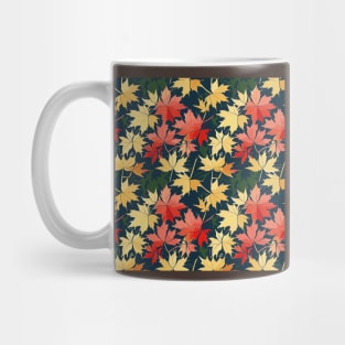 Maple leaf pattern Mug